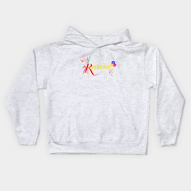 Retro Vintage Riviera Hotel and Casino Las Vegas Kids Hoodie by StudioPM71